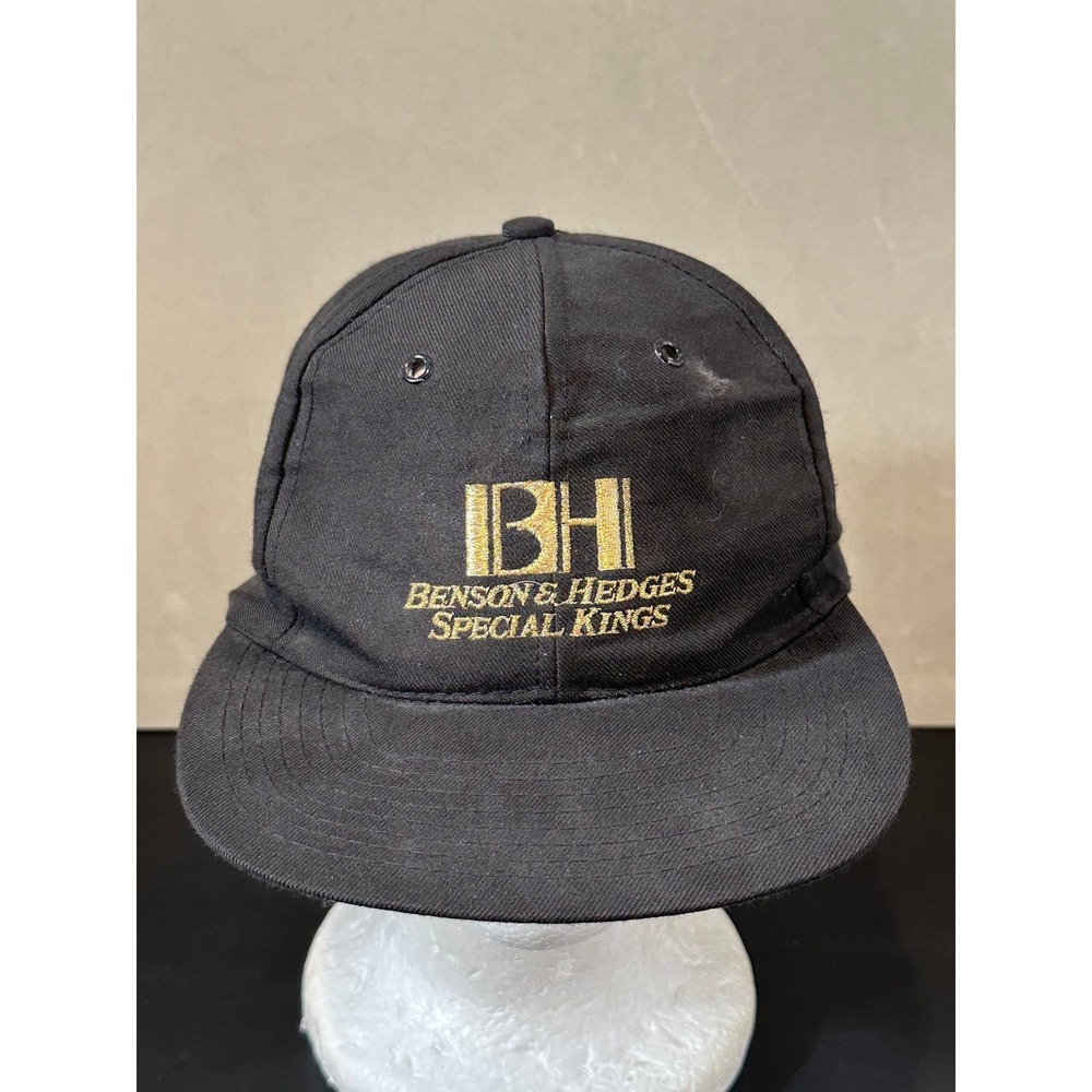 Vintage‎ Benson & Hedges Special Kings Snapback Hat Black Gold Tobacco Promo Cap